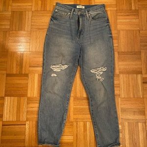 Madewell mom jeans size 26